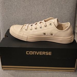 Ivory Cream Unisex Leather Chuck Taylor All Star